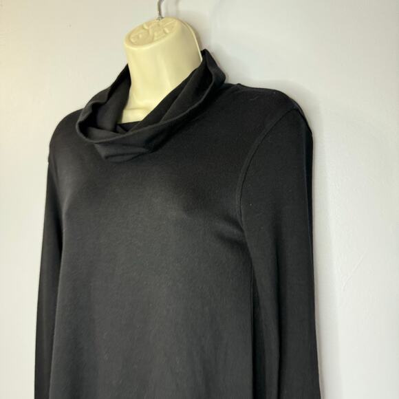 Transit Par Such Cowl-Neck Knit Tunic Sweater Top Black Large - Picture 3 of 11